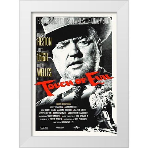 Touch Of Evil White Modern Wood Framed Art Print by Hollywood Photo Archive