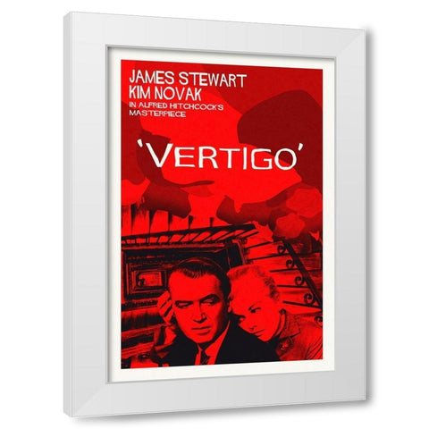 Vertigo White Modern Wood Framed Art Print by Hollywood Photo Archive
