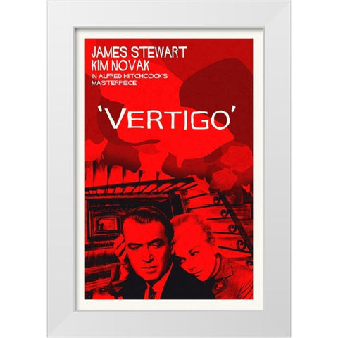 Vertigo White Modern Wood Framed Art Print by Hollywood Photo Archive