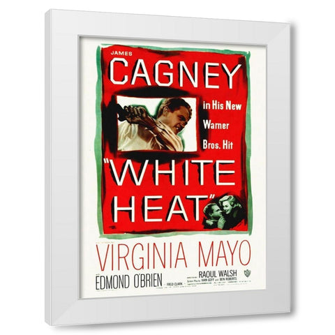 White Heat White Modern Wood Framed Art Print by Hollywood Photo Archive
