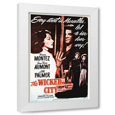 Wicked City White Modern Wood Framed Art Print by Hollywood Photo Archive