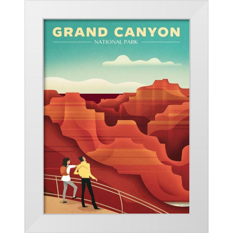 Grand Canyond National Park White Modern Wood Framed Art Print by Wickstrom, Martin