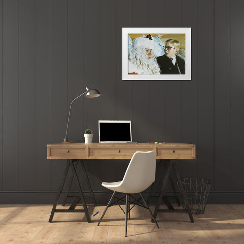 A Christmas Story Promotional Still White Modern Wood Framed Art Print by Hollywood Photo Archive