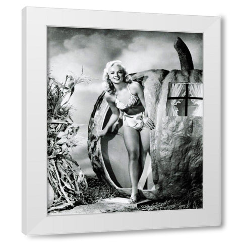 Halloween - Myrna Dell White Modern Wood Framed Art Print by Hollywood Photo Archive