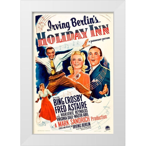 Holiday Inn White Modern Wood Framed Art Print by Hollywood Photo Archive
