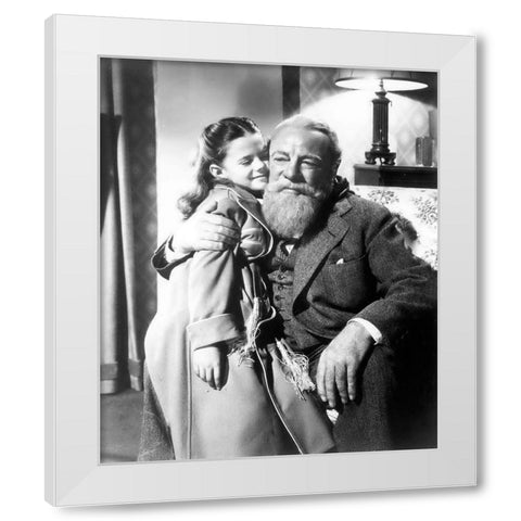 Promotional Still - Miracle on 34th Street White Modern Wood Framed Art Print by Hollywood Photo Archive