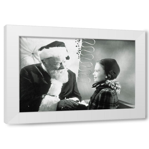 Promotional Still - Miracle on 34th Street White Modern Wood Framed Art Print by Hollywood Photo Archive