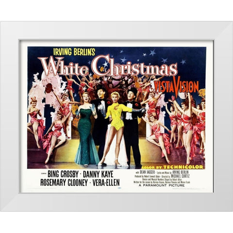 White Christmas White Modern Wood Framed Art Print by Hollywood Photo Archive