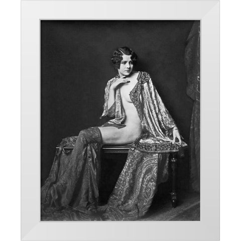 Jean Ackerman White Modern Wood Framed Art Print by Hollywood Photo Archive
