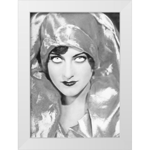 Joan Crawford White Modern Wood Framed Art Print by Hollywood Photo Archive