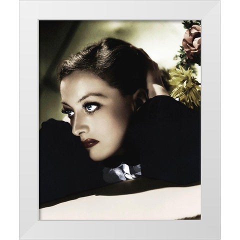 Joan Crawford White Modern Wood Framed Art Print by Hollywood Photo Archive