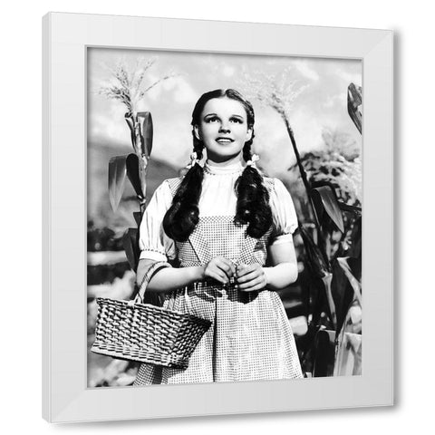 Judy Garland - Wizard of Oz White Modern Wood Framed Art Print by Hollywood Photo Archive