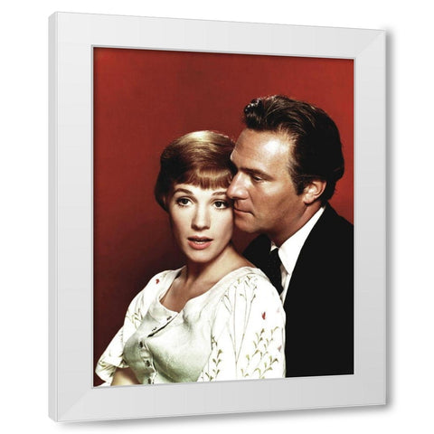 Julie Andrews - The Sound of Music White Modern Wood Framed Art Print by Hollywood Photo Archive