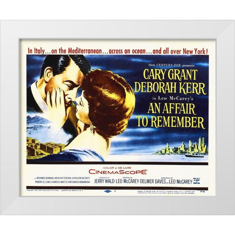 An Affair to Remember White Modern Wood Framed Art Print by Hollywood Photo Archive