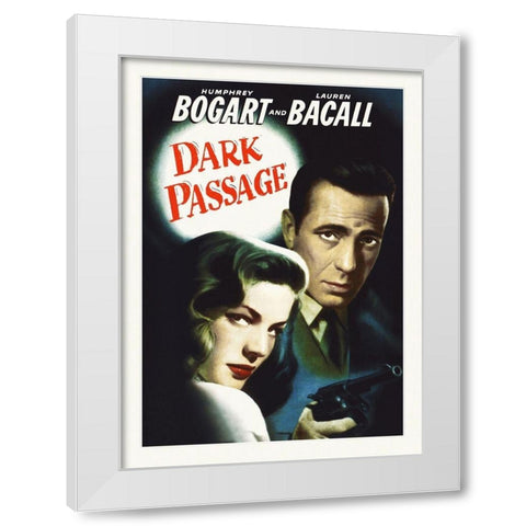 Dark Passage White Modern Wood Framed Art Print by Hollywood Photo Archive