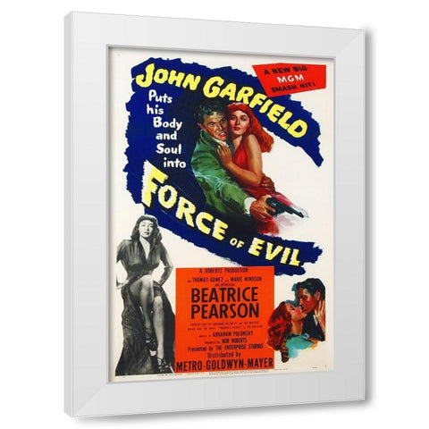 Force of Evil White Modern Wood Framed Art Print by Hollywood Photo Archive