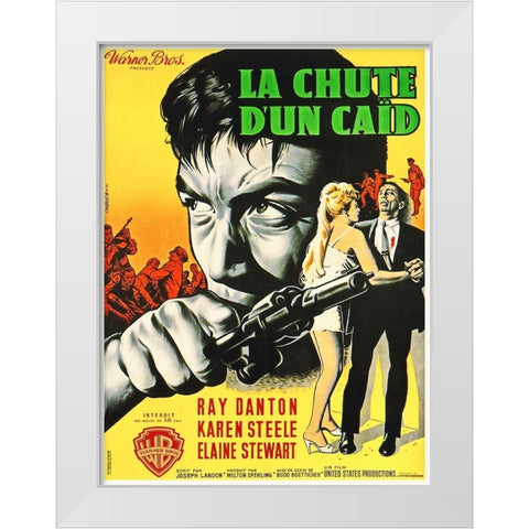 French - The Rise and Fall of Legs Diamond White Modern Wood Framed Art Print by Hollywood Photo Archive