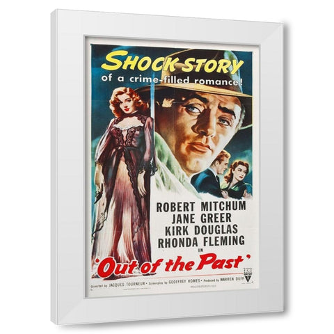 Out of the Past White Modern Wood Framed Art Print by Hollywood Photo Archive