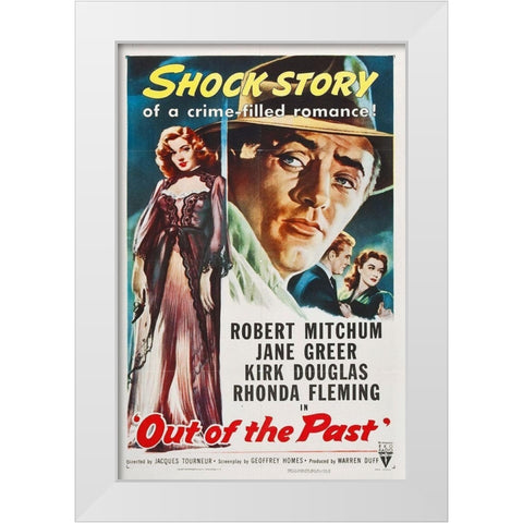 Out of the Past White Modern Wood Framed Art Print by Hollywood Photo Archive