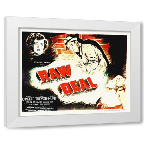 The Raw Deal White Modern Wood Framed Art Print by Hollywood Photo Archive
