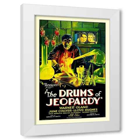 The Drums of Jeopardy White Modern Wood Framed Art Print by Hollywood Photo Archive