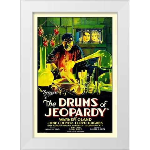 The Drums of Jeopardy White Modern Wood Framed Art Print by Hollywood Photo Archive