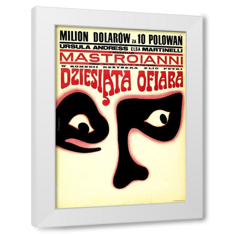 Polish - The Tenth Victim White Modern Wood Framed Art Print by Hollywood Photo Archive