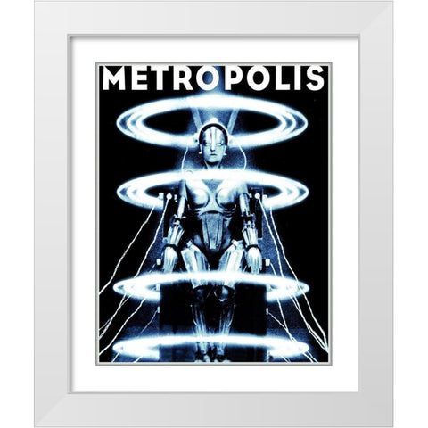 Metropolis White Modern Wood Framed Art Print by Hollywood Photo Archive