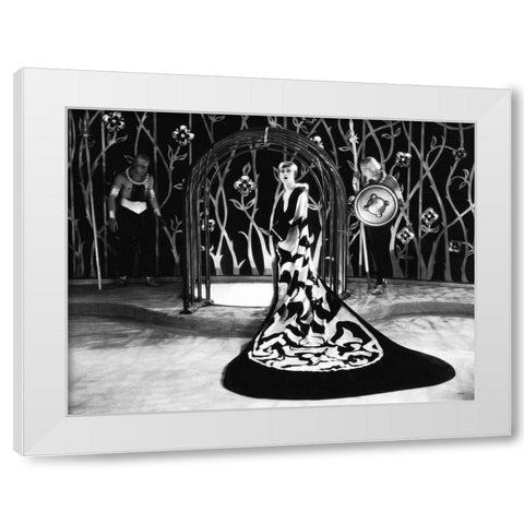 Brigitte Helm - Production Still White Modern Wood Framed Art Print by Hollywood Photo Archive