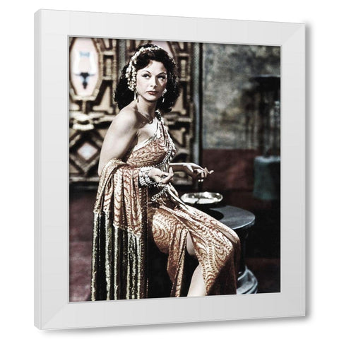 Samson and Delilah - Production Still White Modern Wood Framed Art Print by Hollywood Photo Archive