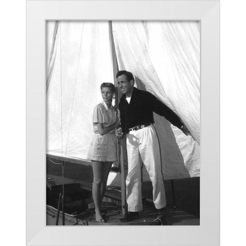 Key Largo - Lauren Bacall White Modern Wood Framed Art Print by Hollywood Photo Archive