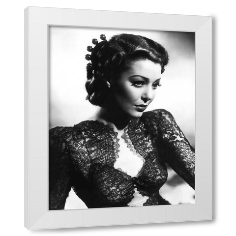 He Stayed For Breakfast - Loretta Young White Modern Wood Framed Art Print by Hollywood Photo Archive