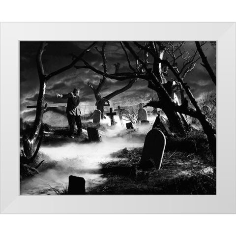 Son of Frankenstein - Bela Lugosi White Modern Wood Framed Art Print by Hollywood Photo Archive