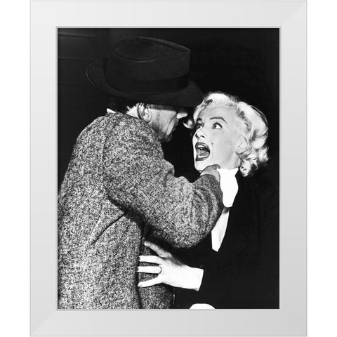 Marilyn Monroe White Modern Wood Framed Art Print by Hollywood Photo Archive