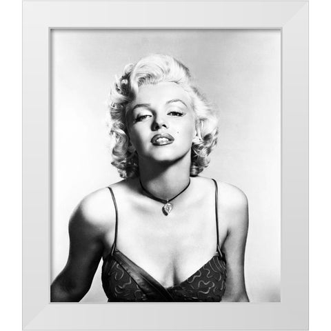 Marilyn Monroe White Modern Wood Framed Art Print by Hollywood Photo Archive