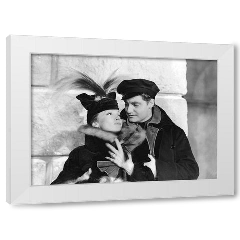 Marlene Dietrich White Modern Wood Framed Art Print by Hollywood Photo Archive
