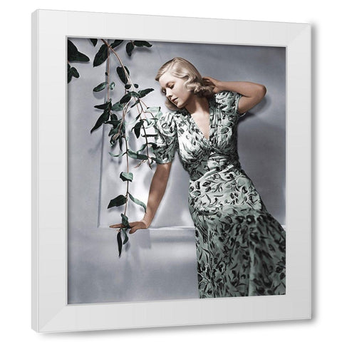 Mary Carlisle White Modern Wood Framed Art Print by Hollywood Photo Archive