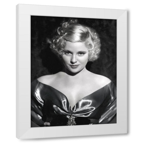 Mary Carlisle White Modern Wood Framed Art Print by Hollywood Photo Archive