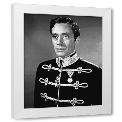 Mel Ferrer White Modern Wood Framed Art Print by Hollywood Photo Archive