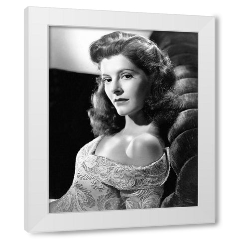 Micheline Cheirel White Modern Wood Framed Art Print by Hollywood Photo Archive