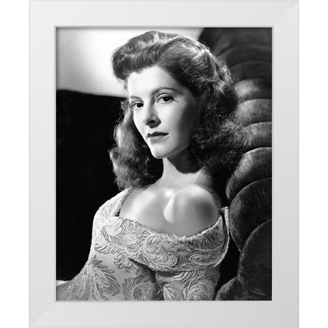 Micheline Cheirel White Modern Wood Framed Art Print by Hollywood Photo Archive