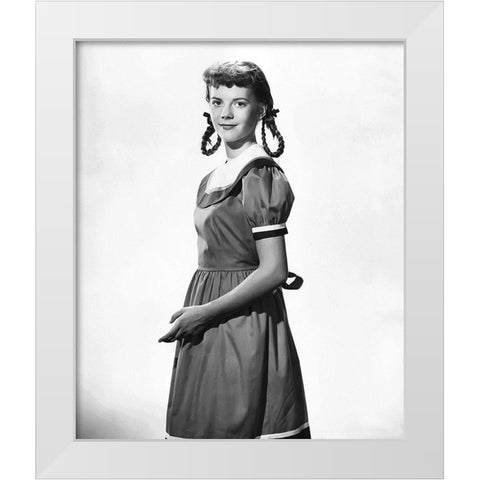 Natalie Wood White Modern Wood Framed Art Print by Hollywood Photo Archive