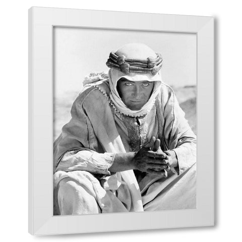 Peter OToole -  Lawrence of Arabia  02C White Modern Wood Framed Art Print by Hollywood Photo Archive