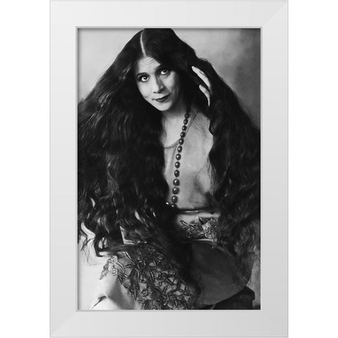 Olive Ann Alcorn White Modern Wood Framed Art Print by Hollywood Photo Archive