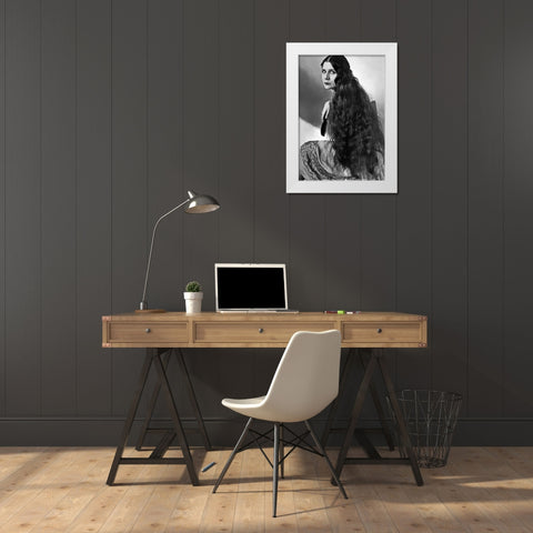 Olive Ann Alcorn White Modern Wood Framed Art Print by Hollywood Photo Archive