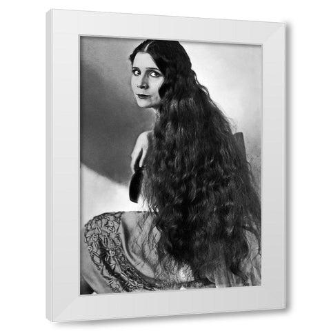 Olive Ann Alcorn White Modern Wood Framed Art Print by Hollywood Photo Archive