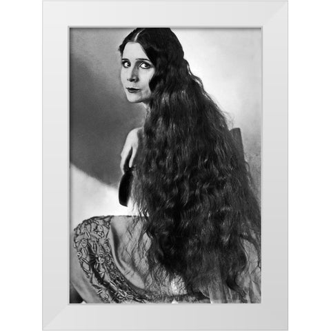 Olive Ann Alcorn White Modern Wood Framed Art Print by Hollywood Photo Archive