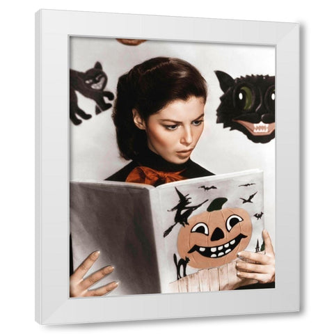 Pier Angeli White Modern Wood Framed Art Print by Hollywood Photo Archive