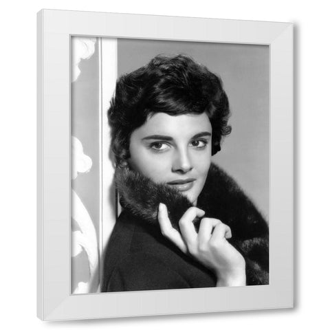 Rossana Podesta White Modern Wood Framed Art Print by Hollywood Photo Archive