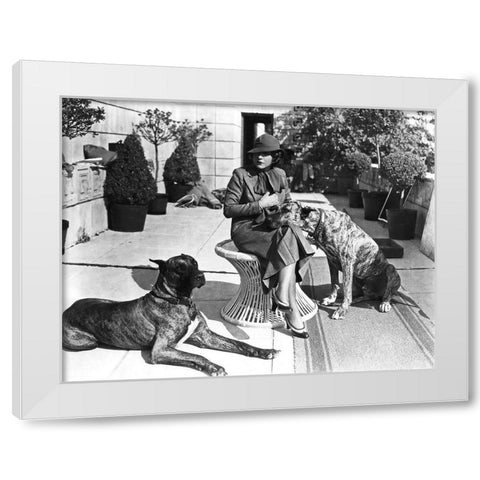 Ruth Chatterton White Modern Wood Framed Art Print by Hollywood Photo Archive